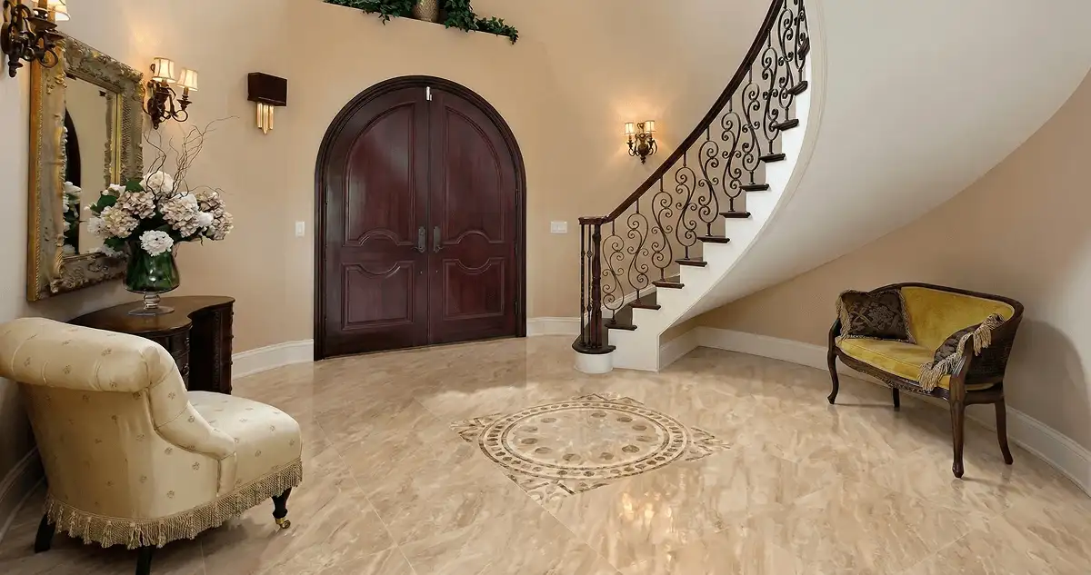 Entrance hall with professionally installed ceramic tile flooring in Ogden UT