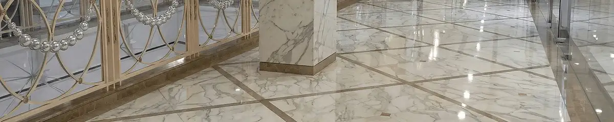 Beautiful marble floor professionally installed in Ogden, UT